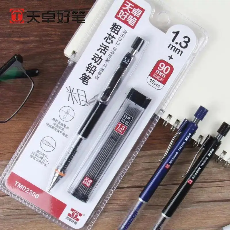 

1.3mm Mechanical Pencil Refill Set 2B Automatic Pencils With Gray Pencil Lead For Drawing Writing Tools Station Set