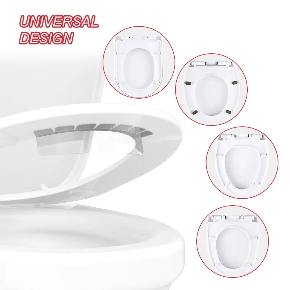 Transparent EVA Material Toilet Seat Urine Deflector Splash Proof Function Universal Fit Design Anti-Splash Shield