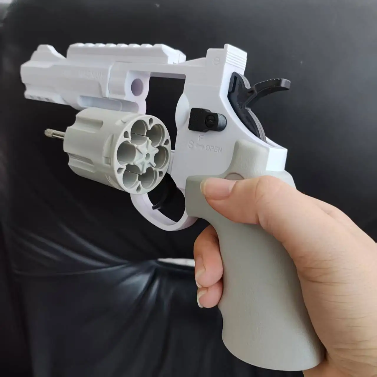 2025 Automatic Pistol Continuous Firing Tactic Revolver Toy Gun Soft Dart Bullet CS Outdoor Weapon for Kids Adults