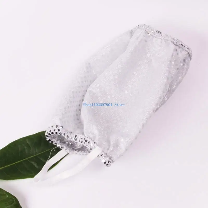 N7YF Sequins Legwamer Long Leg Socks Elastic Cuffs Leg Warmers Glitter Leg Sleeve 80 Raves Foot Cover Gaiters