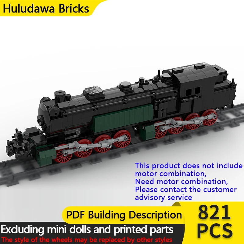 

City Car Model MOC Building Bricks BR96 Water Tank Steam Locomotive Modular Technology Gifts Holiday Assemble Children Toys Suit