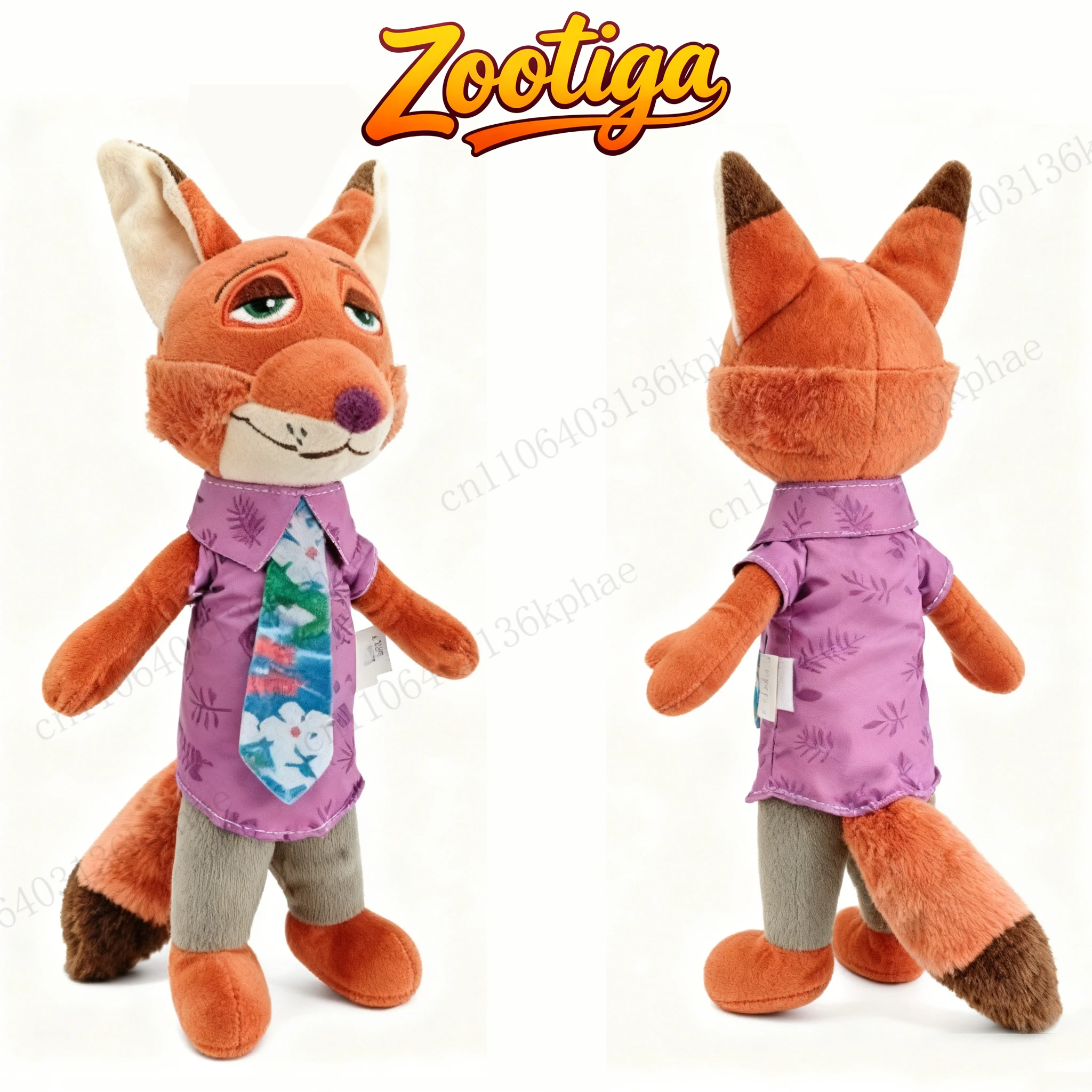 Dibujos animados Anime película Zootopia juguete de peluche zorro Nick Wilde conejo Judy Hopps muñeca juguetes de peluche suaves regalos de navidad para niños