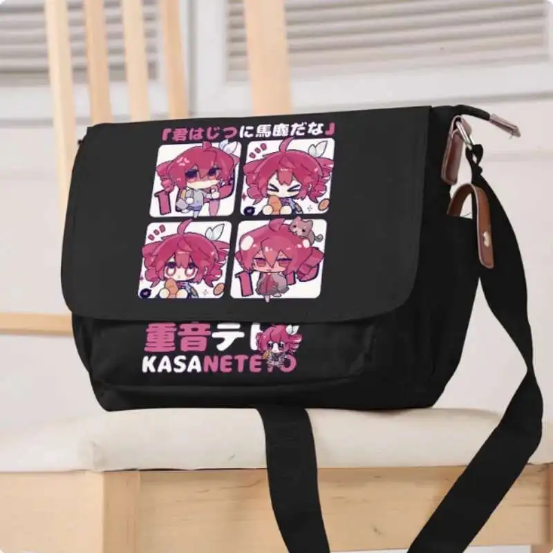 Anime Kasane Teto 캐주얼 옥스포드 메신저 Schoolbag 숄더백 학생 십대 선물 B2164 Anime
