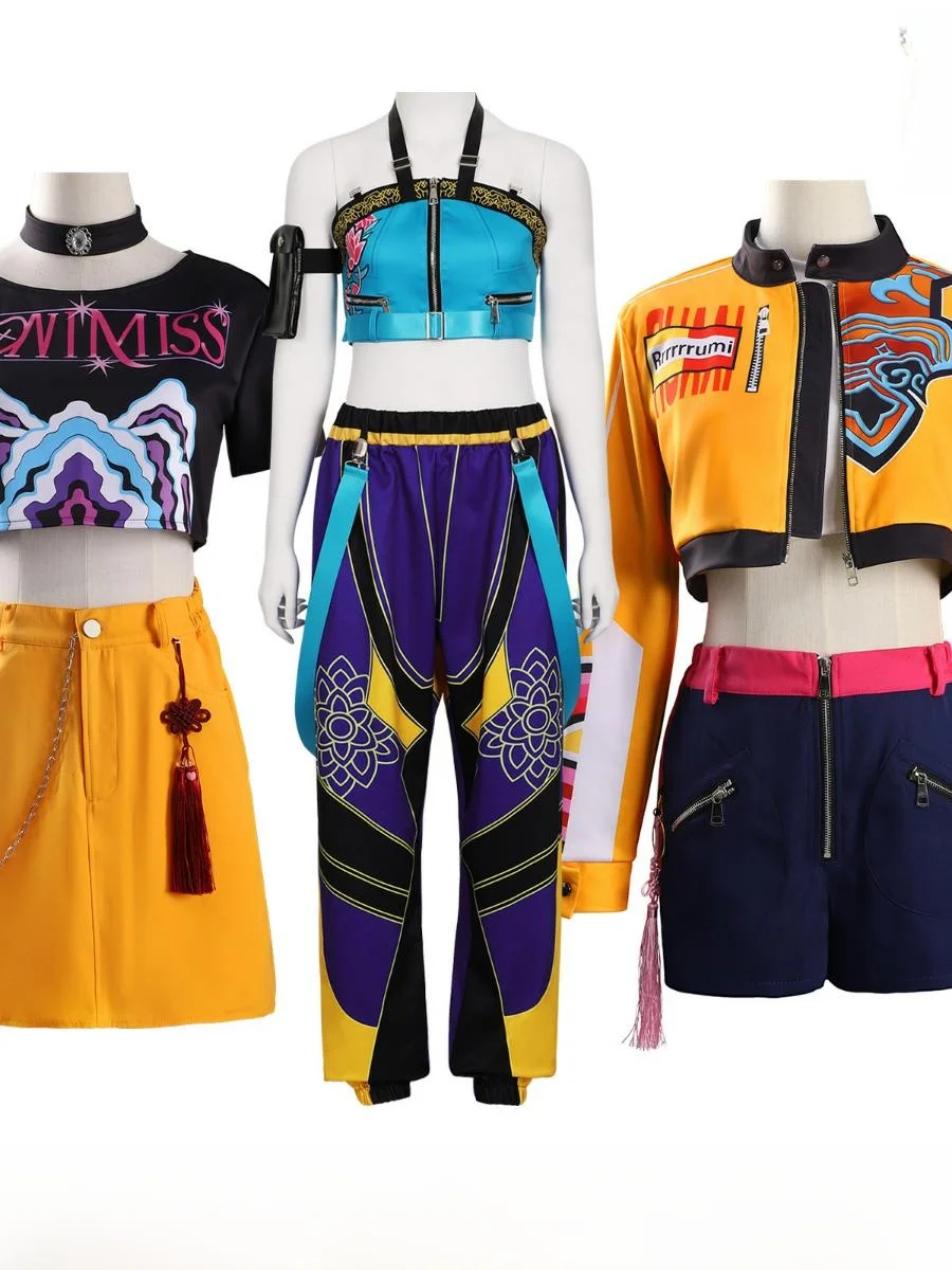 

K Korean Trending Hunt T Costume Mila loween Outfit Children's Witch up Costume Traditional Chinese Festival