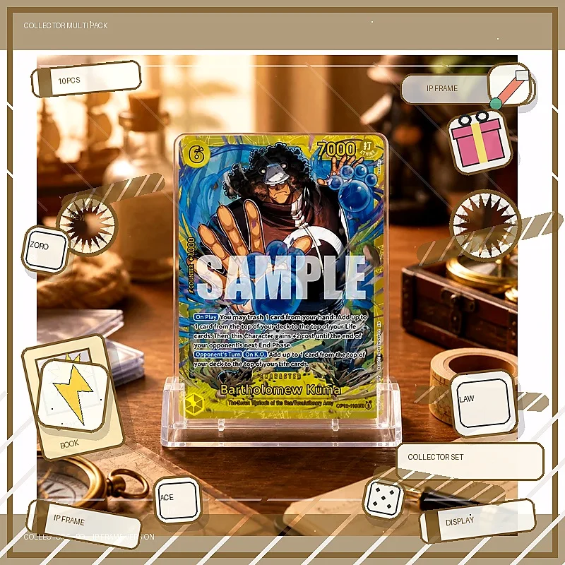 Bartholomew Kuma OP12-119 en DIY OPCG Collection Cards Self Made Single Card Classic Game Anime Card Gift Toy 5PCS 10PCS Set
