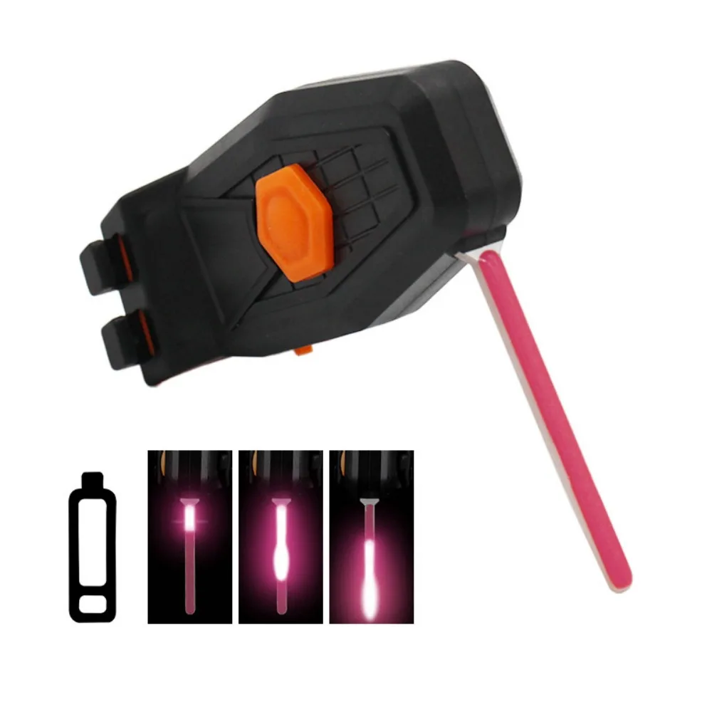 Waterproof Bike Taillights Foldable Adjustable LED Cycling Rear Lamp Red/White Lighting Strap-On Installation Bicycle Rear Light