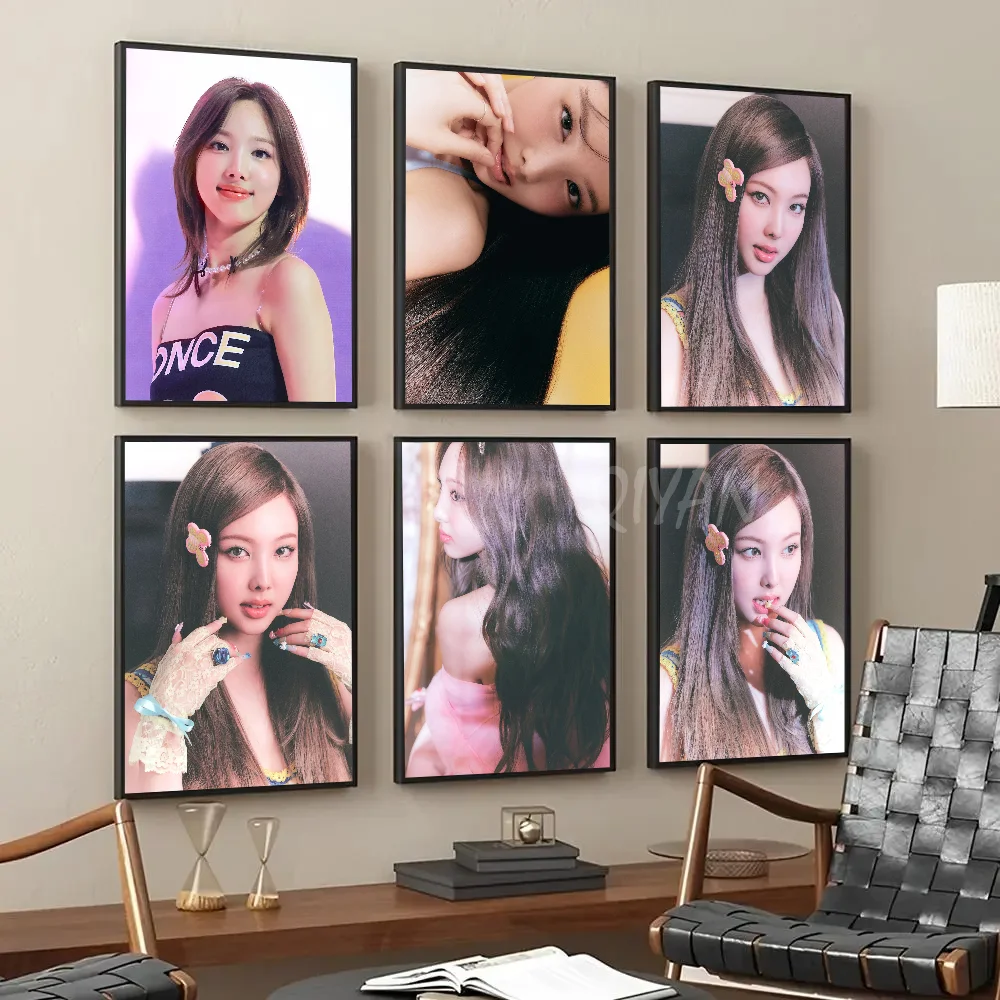 Kpop Girl Nayeon Album Pop T-TWICE Poster Paper Print Home Living Room Bedroom Bar Restaurant Cafe Art Painting Decoration