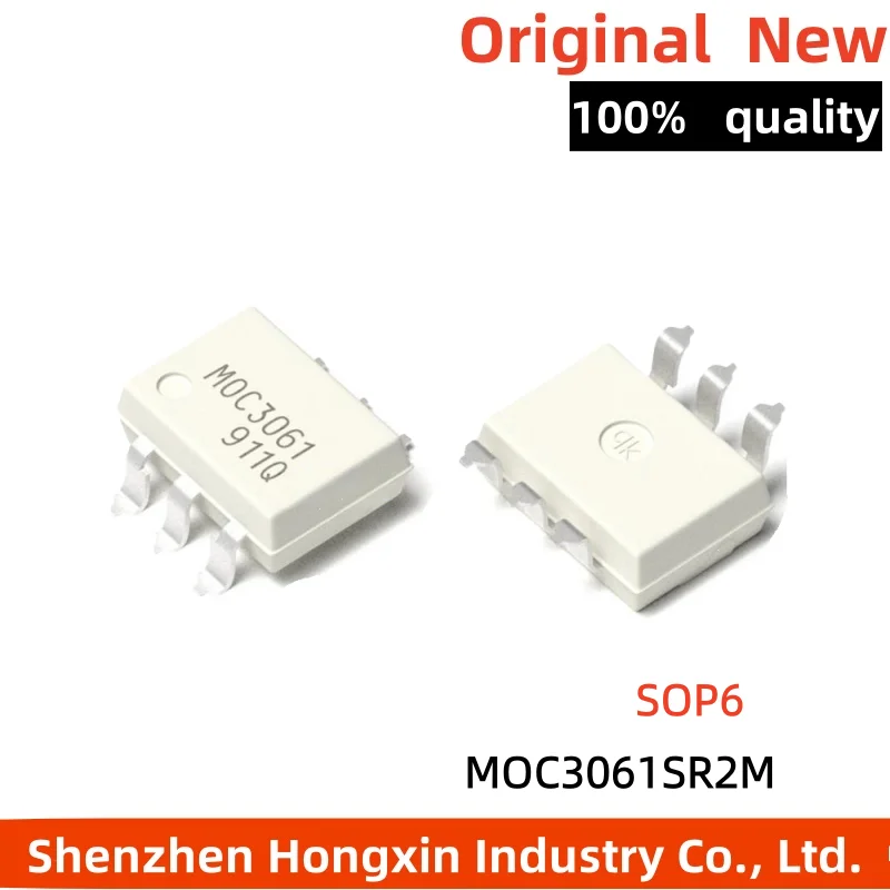 10 pieces of white MOC3061 MOC3061SR2M patch SOP6-pin photoelectric thyristor optocoupler