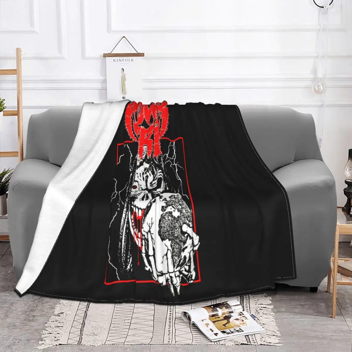 Power Trip Thrash Metal Metal Hardcore Crossover Novelty On Sale Splicing Basic Funny Cotton Throw Blanket