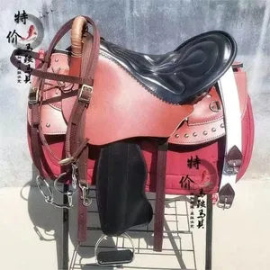 Large new saddle with leg protectors, leather resistance horse седnter дnter 10 Main Sales Horse Seal - №10