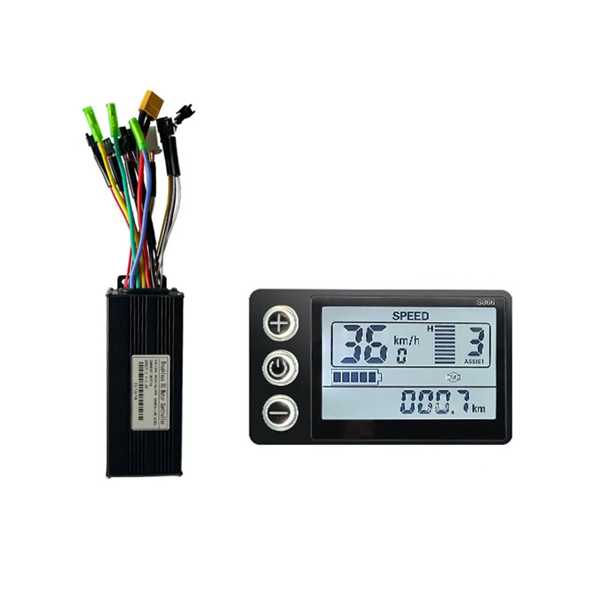 Electric Bicycle 24V 36V 48V 30A 3 Model Sinewave Controller S866 LCD Display for 350W 500W 750W 1000W Ebike