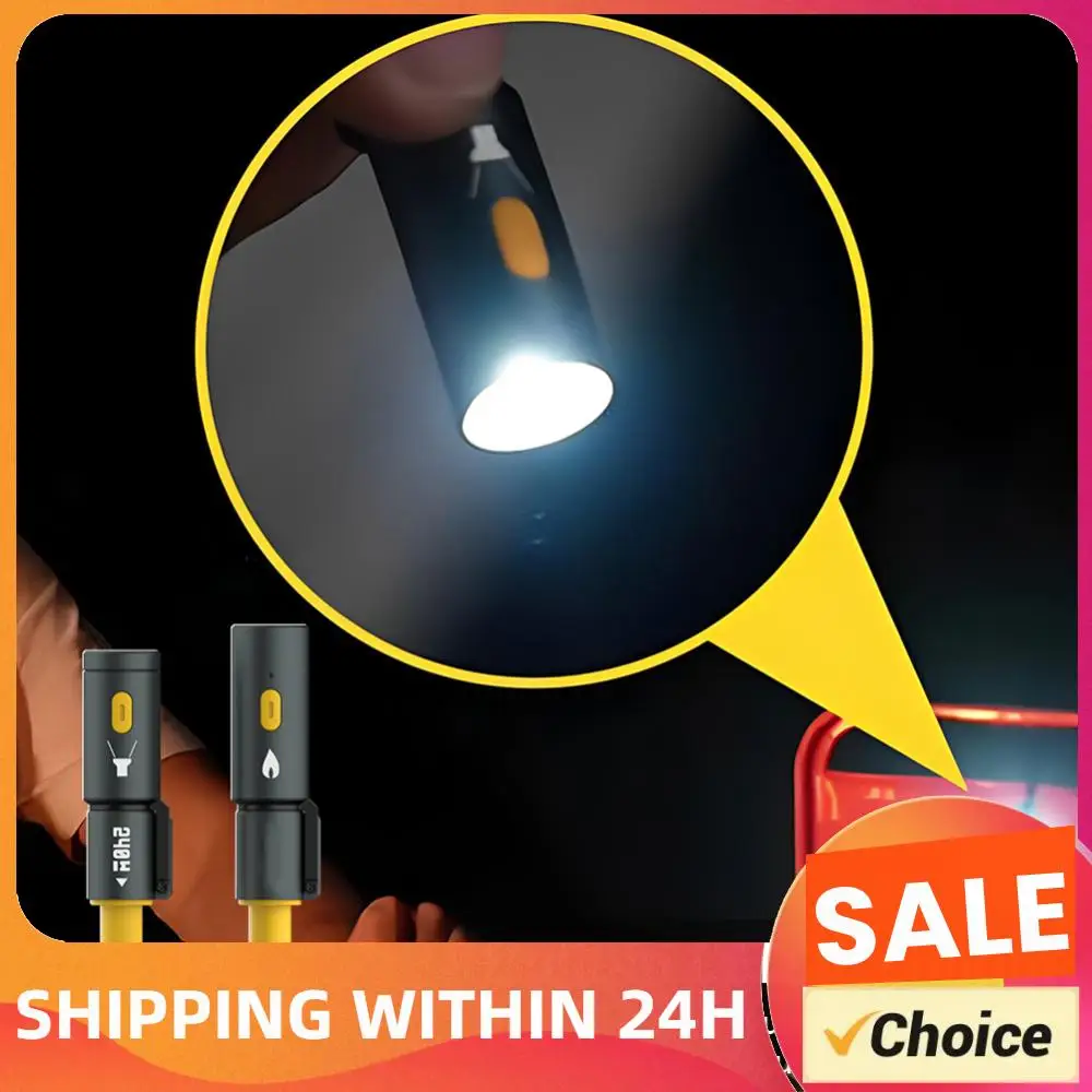 

240W Braided USB C Cable with Lighter & LED Light Multiple Charger Cord Outdoor Camping Fast Charging Cable for Camping & Light