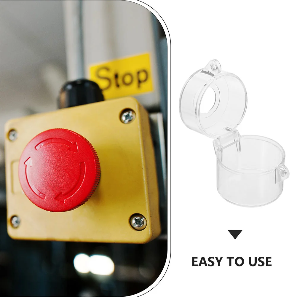 Emergency Stop Switch Protective Cover Power Supply Button Waterproof Transparent Car Seat Protector