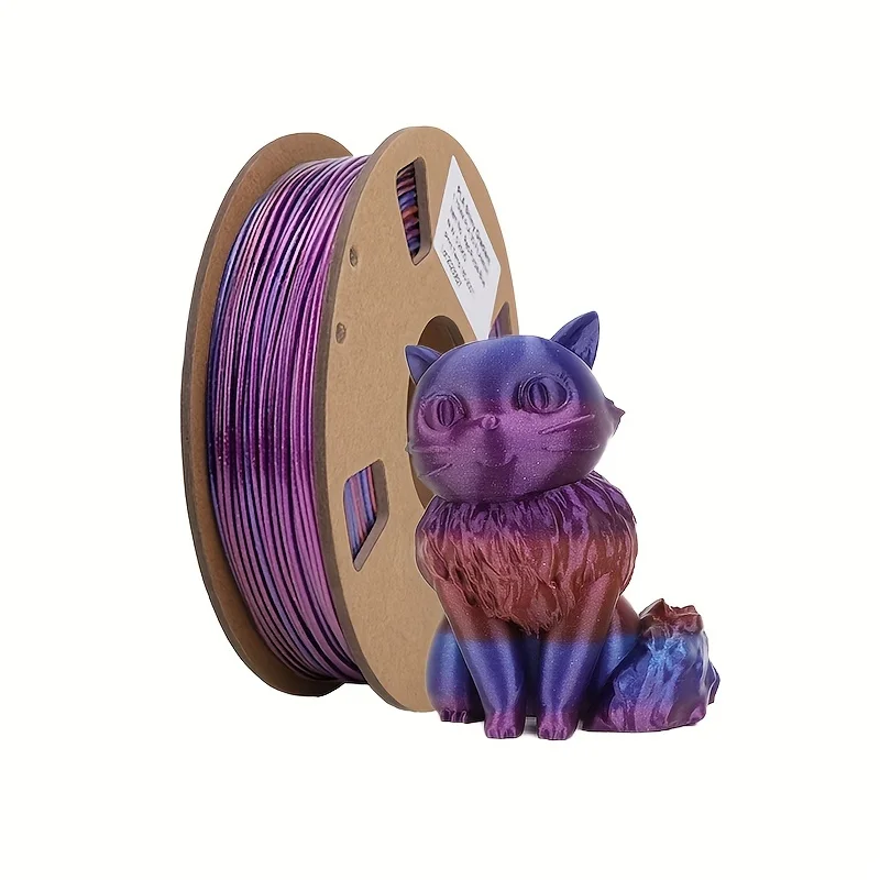 

FDM PLA 3D Printer Filament 1.75mm 250G Carboard Mini Spool Plastic Materials Shinny Dazzle Colors