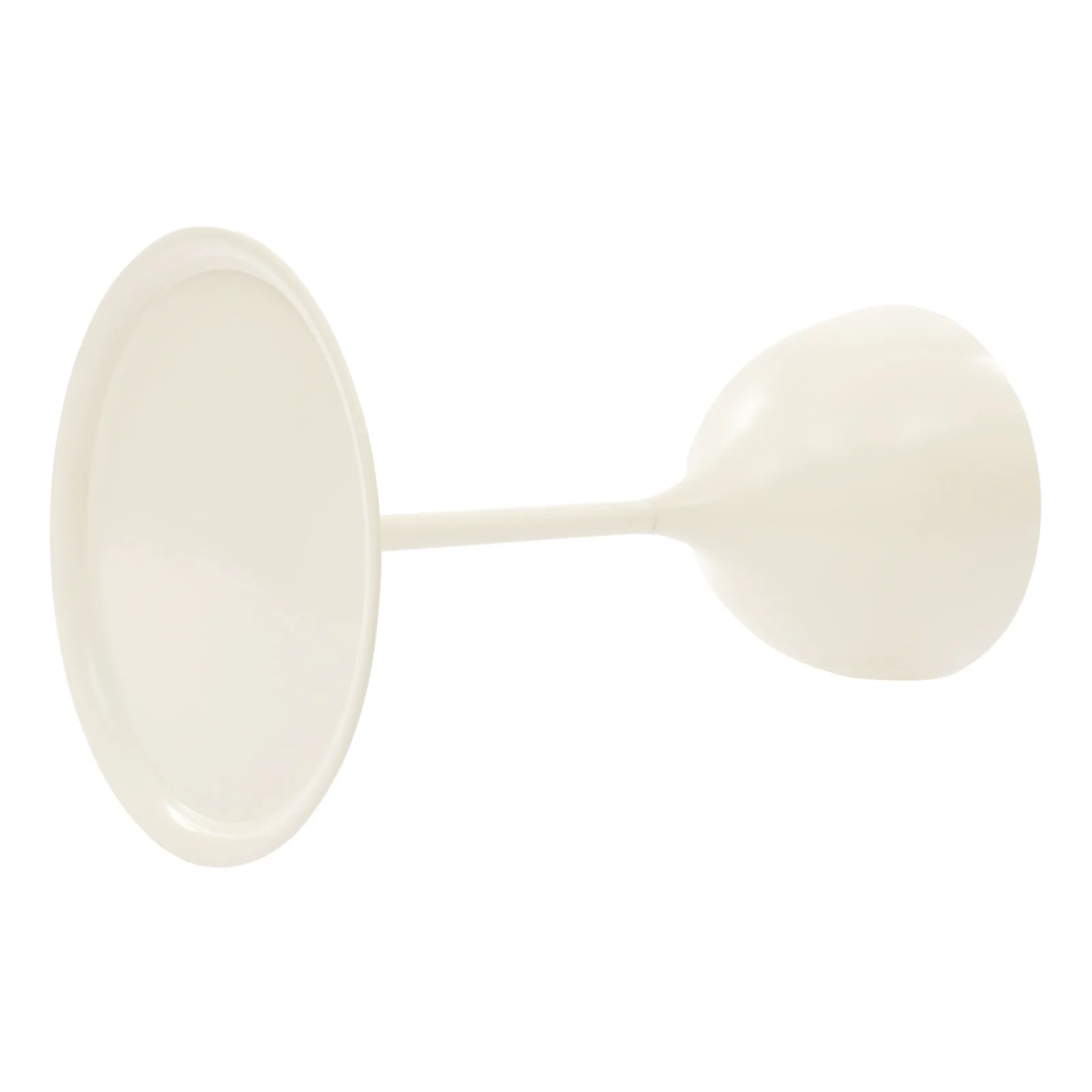 طاولة جانبية حديثة من الحديد لغرفة المعيشة، طاولة بجانب السرير مستديرة باللون الأبيض الكريمي