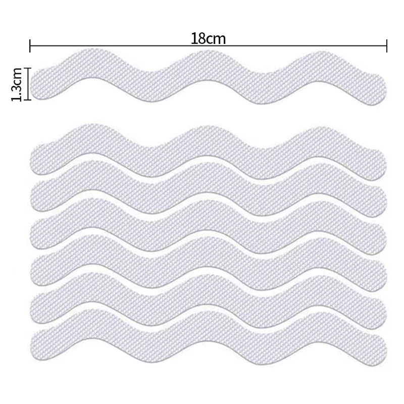 24Pcs/Package Transparent Anti-Slip Stickers For Bathroom Floor And Shower - Bathtub Floor Safety Anti-Slip Strips