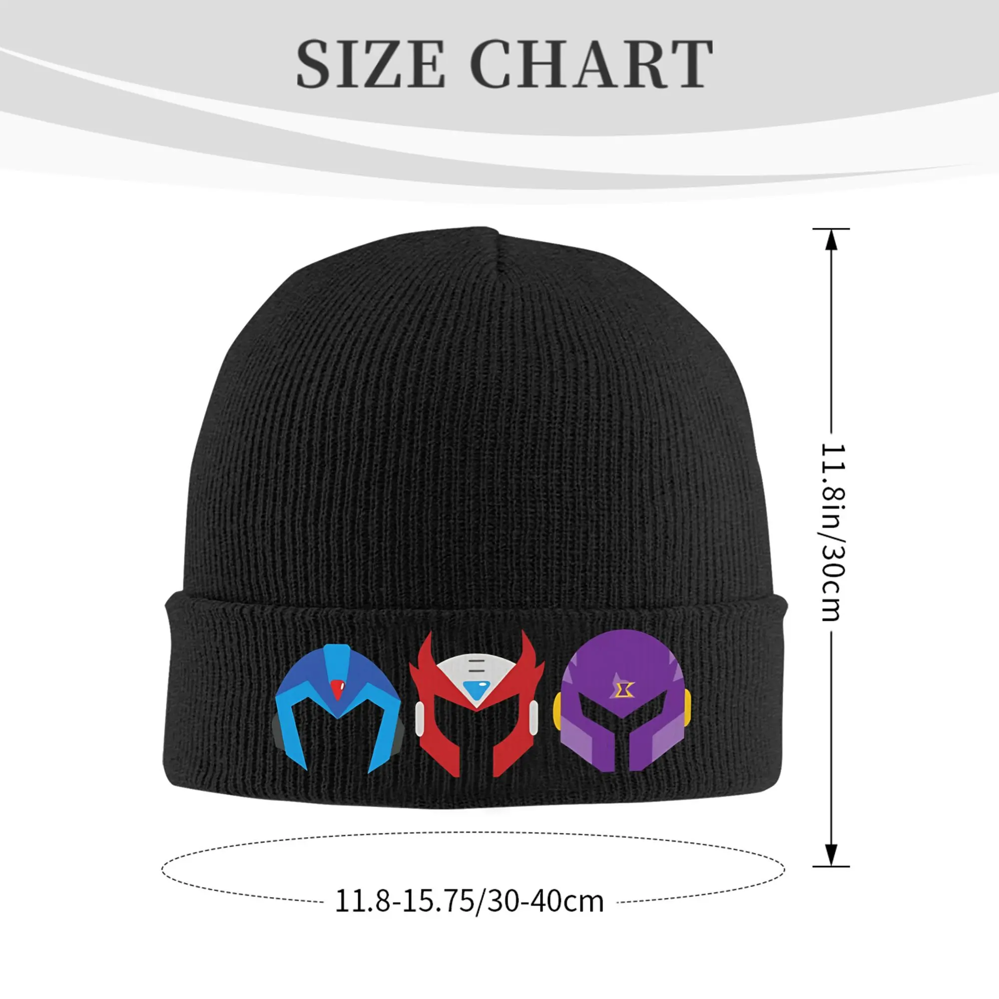 Juego Mega Robot hombre gorro de punto gorros Kpop elástico hombres mujeres gorros primavera impreso moda gorras regalo