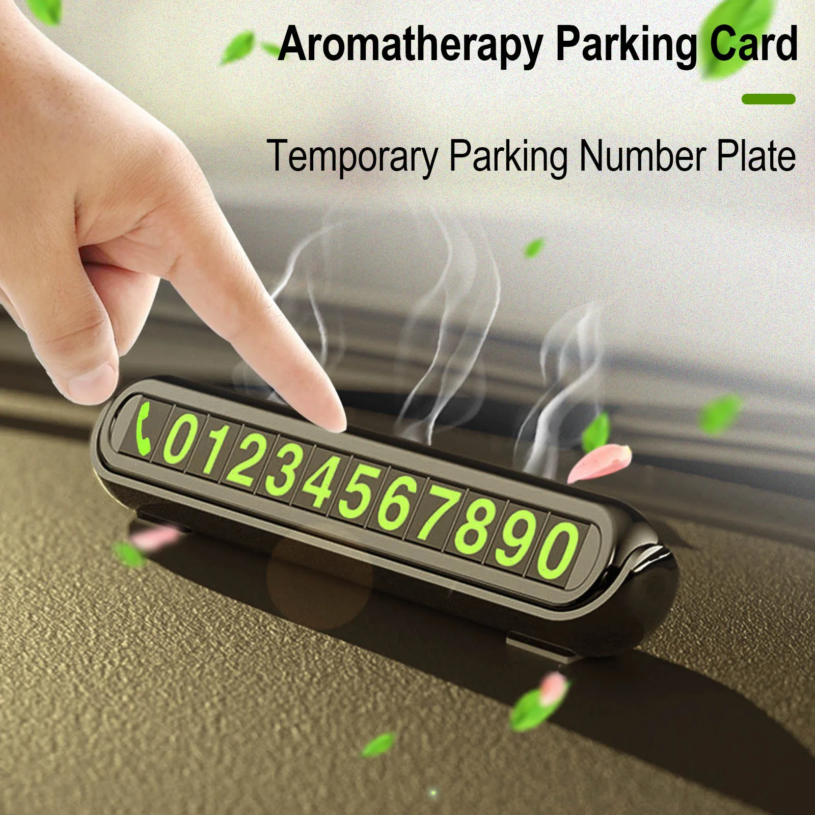 

Luminous Car Temporary Parking Card Phone Number Plate Car Aromatherapy For Nissan Audi BMW Fiat Citroen Peugeot Renault Toyota