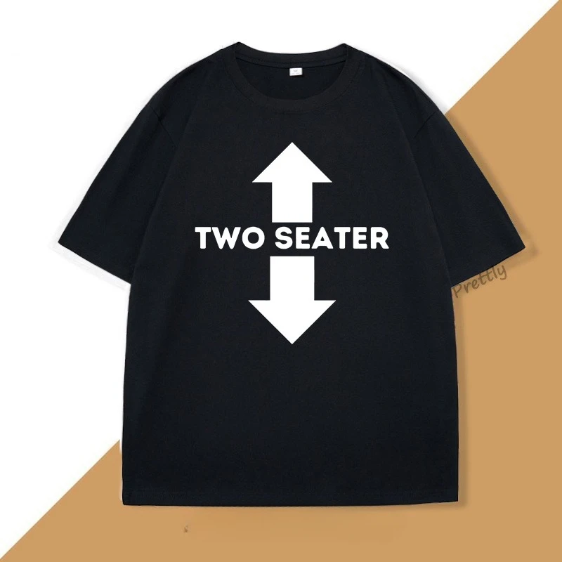 

Camisetas divertidas de dos plazas para adultos ropa de calle de manga corta de algodón con gráfico de broma para papá