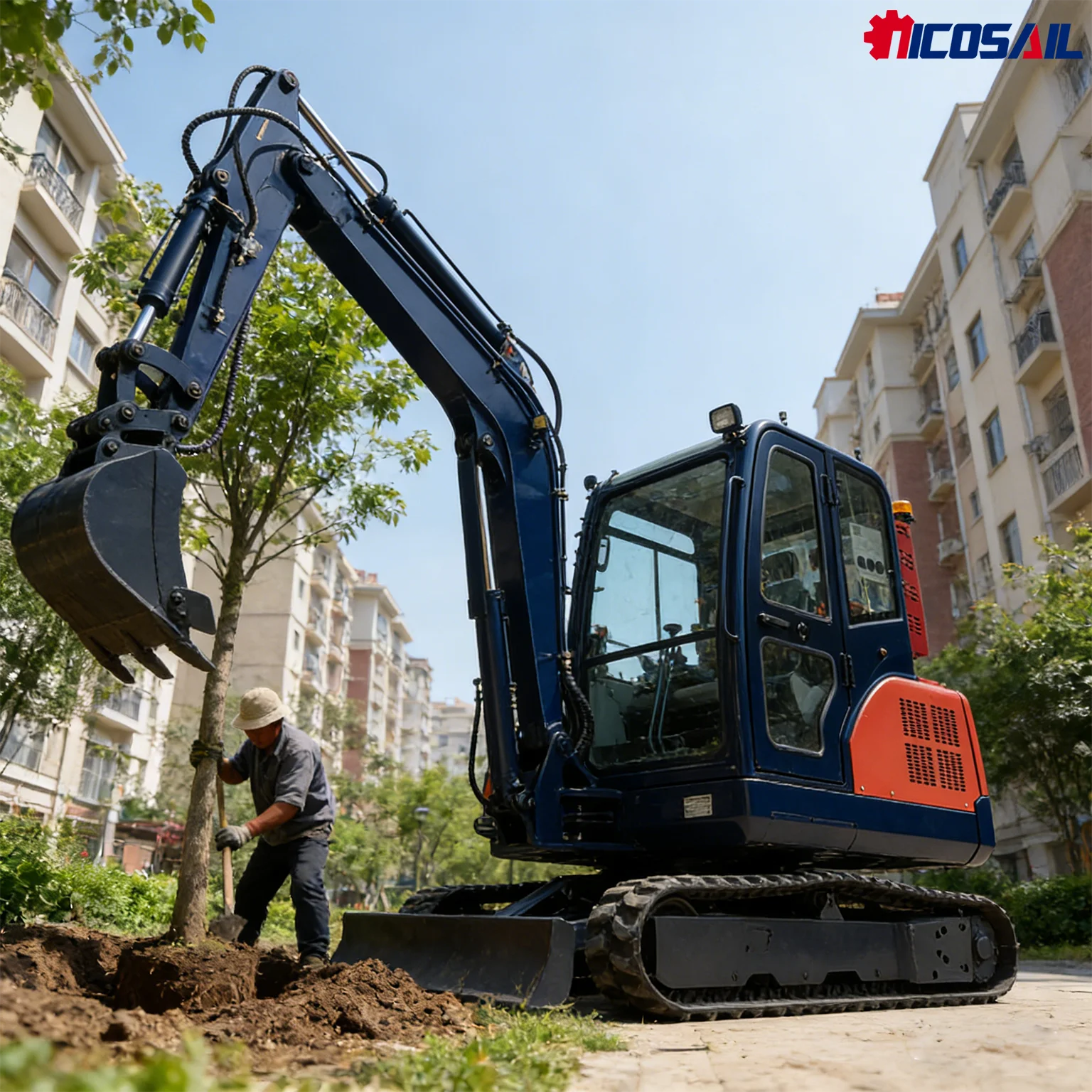 3.0 Ton Mini Excavator CE Approved Euro 5 Multifunctional Small Excavator with Bucket and Attachments