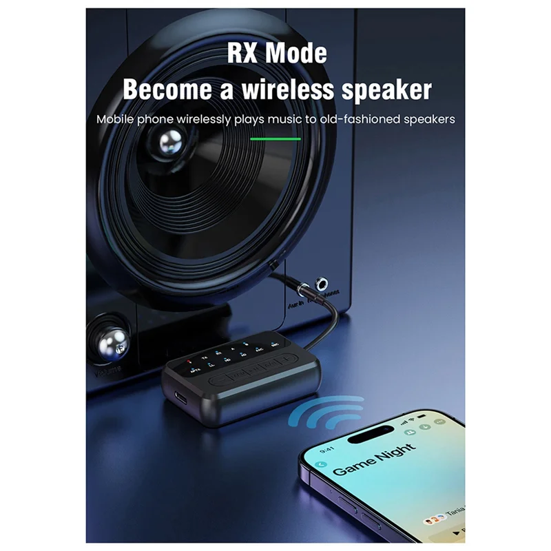 HFES Aptx Aircraft Transmitter Aptx Audio Adapter Receiver Transmitter Two-In-One TV Computer One-To-Two