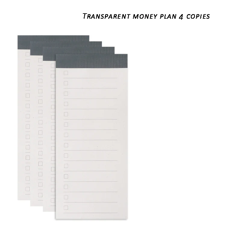 New 4pcs/pack Portable Small Size Plan Book To Do List Horizontal Grid Memo Pocket Book Student Notes Registration Memo Notepad