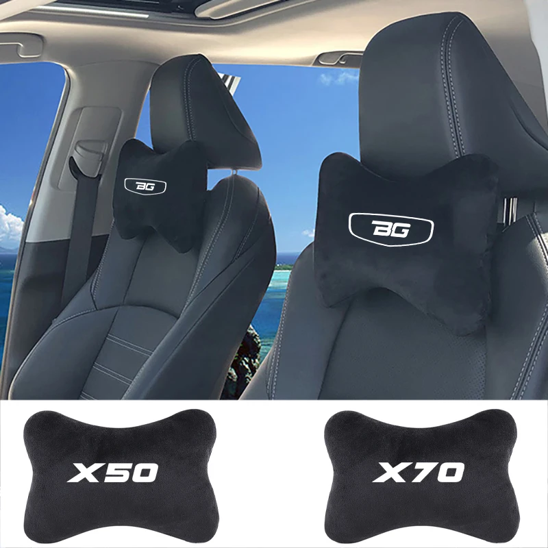 2X سيارة مسند الرأس الرقبة الوسائد دعم وسادة اكسسوارات السيارات الداخلية ل Belgee X50 X70 2023 2024 2025 BelGee ملحق التصميم #1