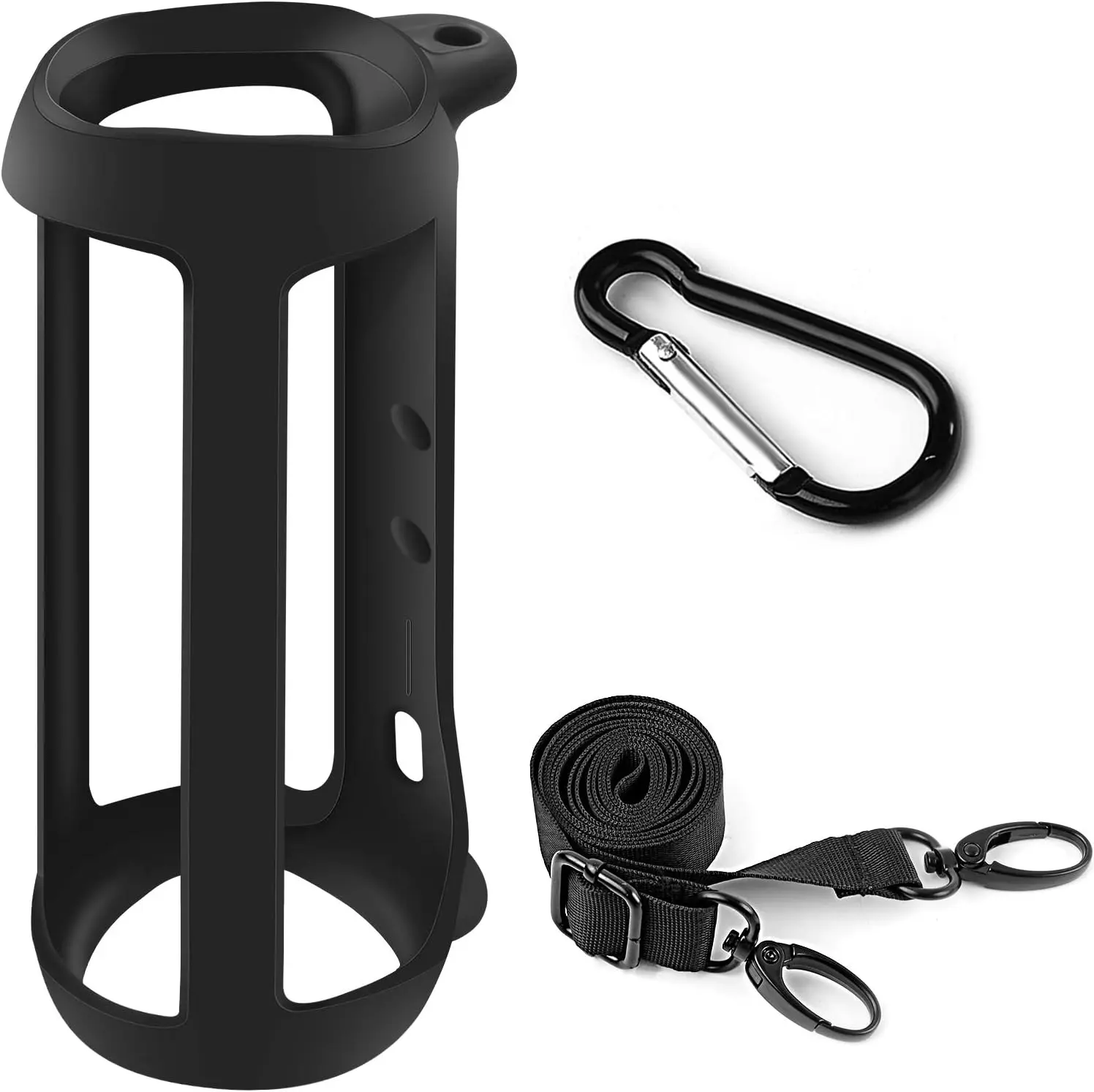 Funda de silicona Compatible con Altavoz Bluetooth portátil JBL FLIP 5, funda de piel suave de Gel, funda de goma, bolsa de viaje con correa