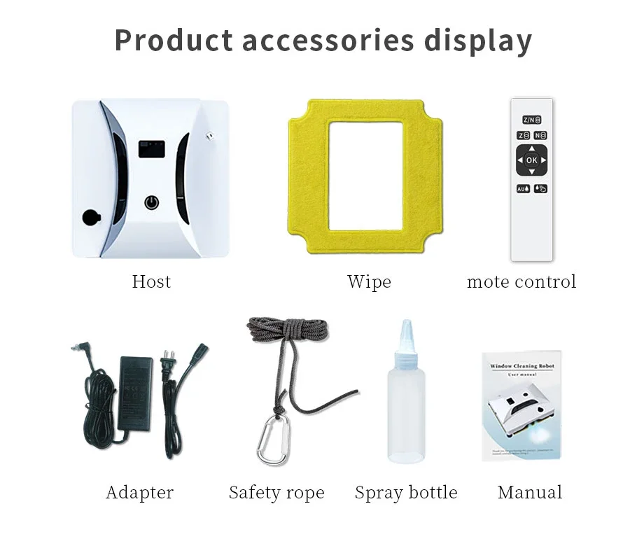 HCR-05A Robot Glass Cleaner  Automatic Robot Window Cleaner Water Spray Cleaning  Robot Window Cleaner