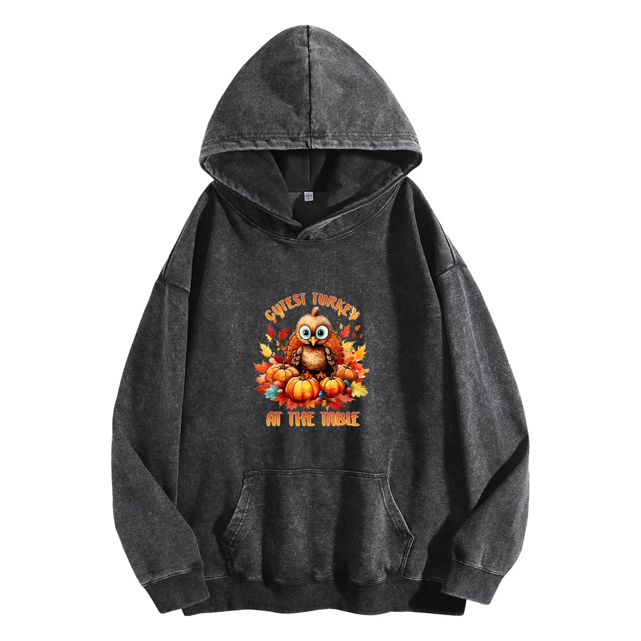 لطيف تركيا الرجال خمر غسلها الرسم هوديي الرجعية طباعة السترة عارضة الشارع الشهير النسيج الناعم