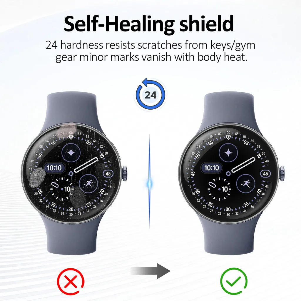 Hydrogel Protect Film for Google Pixel 4 45mm 41mm Screen Protector, for Google Pixel4 HD Full Coverage Soft Protective Film image 3