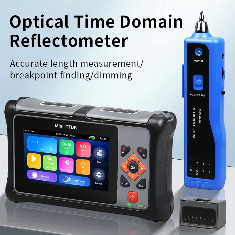 COMPTYCO KP800 OTDR 100KM 1310/1550nm Optical Time Domain Reflectometer Multi-functional Touch Screen Fiber Optic Cable Tester