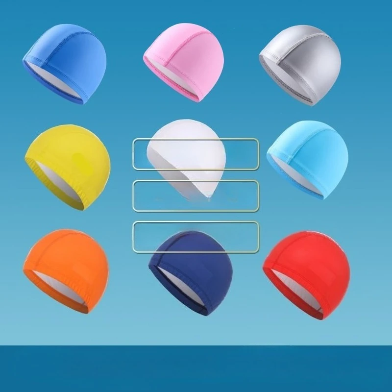 

Swimming Cap for Women Professional Elastic and Comfortable Hot Spring Swimming Cap Waterproof Non Restrictive PU Coating