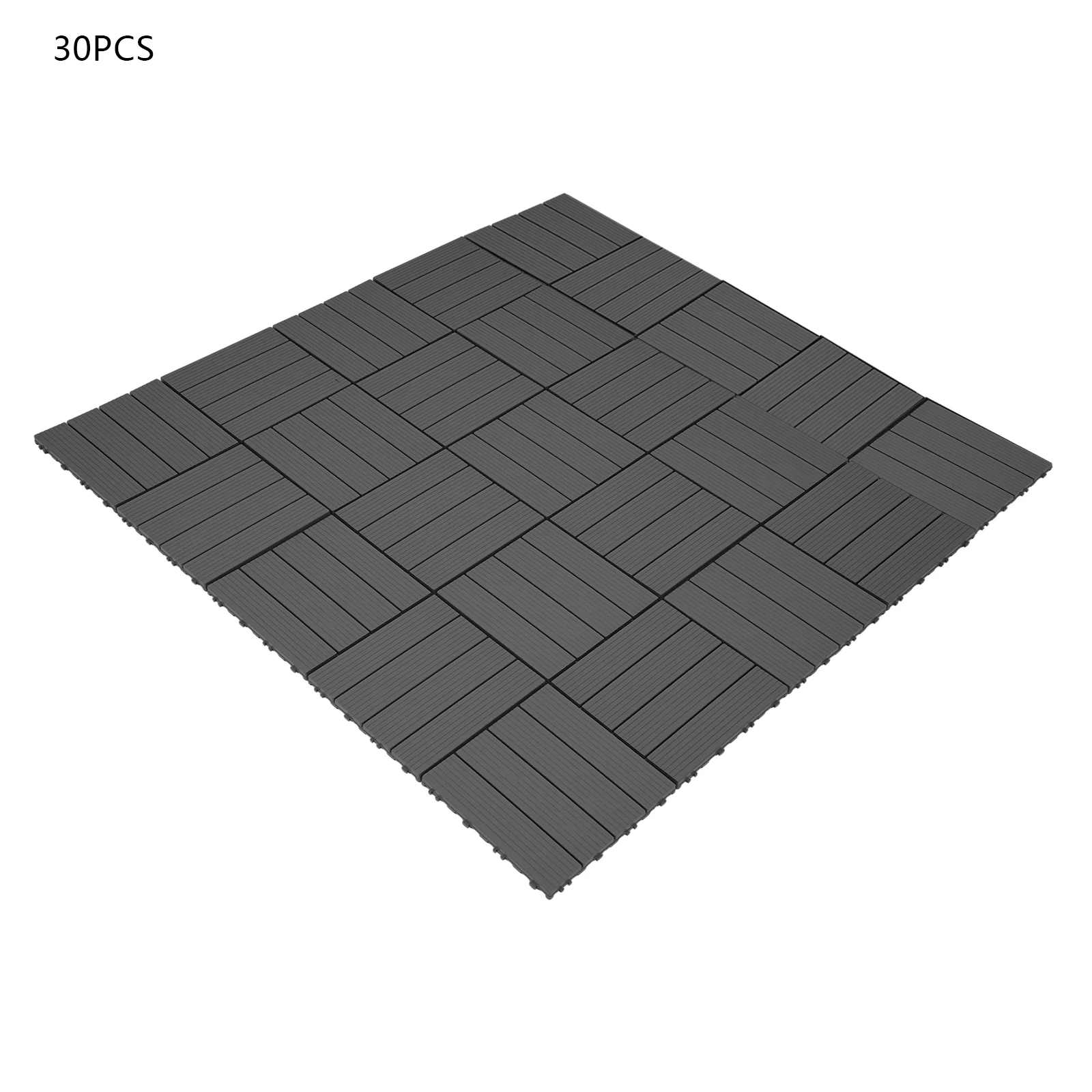 

Deck Tiles, Outdoor Water-Repellent Flooring Tiles, 30PCS Floors Tiles for Balcony/Backyard.Dark Grey/Reddish Brown/Coffee