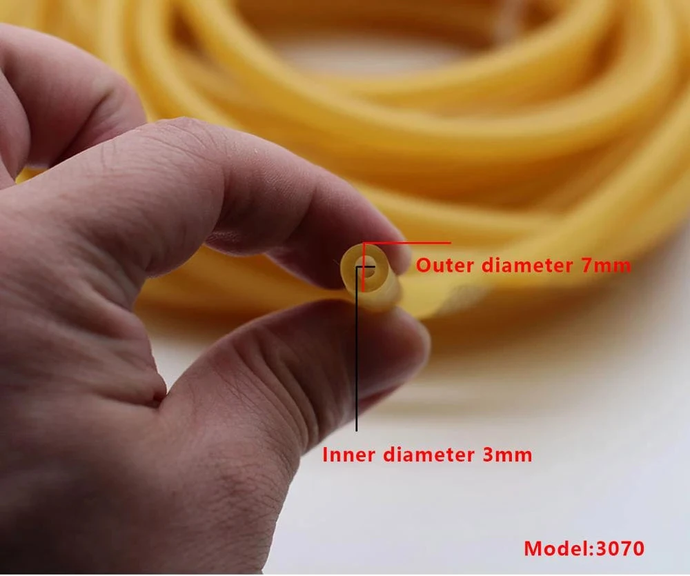 5m Rubber Tube Latex 1632/1842/1745/2050/3060 for Slingshot Outdoor Catapult Hunting Shooting Natural Color Accessories