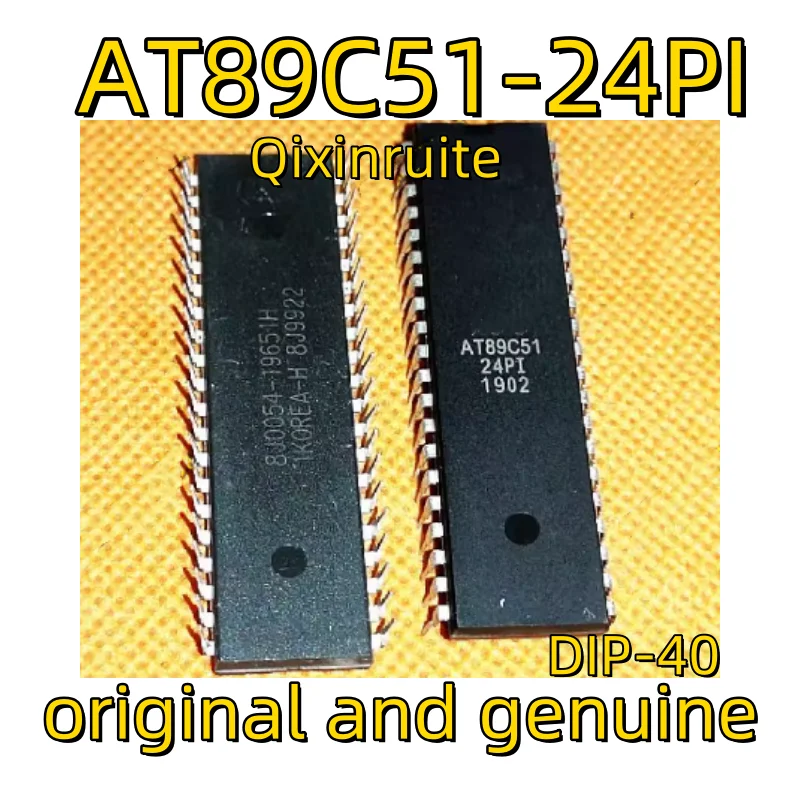 Qixinruite  New original AT89C51-24PC AT89C51-24PU AT89C51-24PI AT89S51-24PU microcontroller IC chip