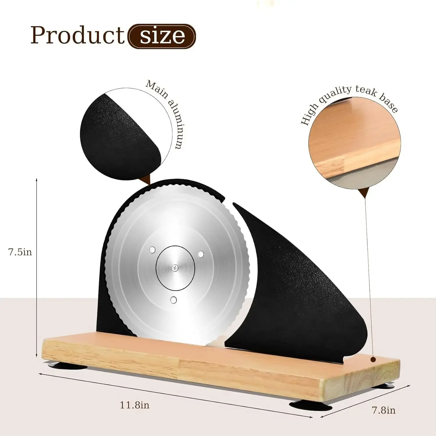 

Hand crank household bread slicer