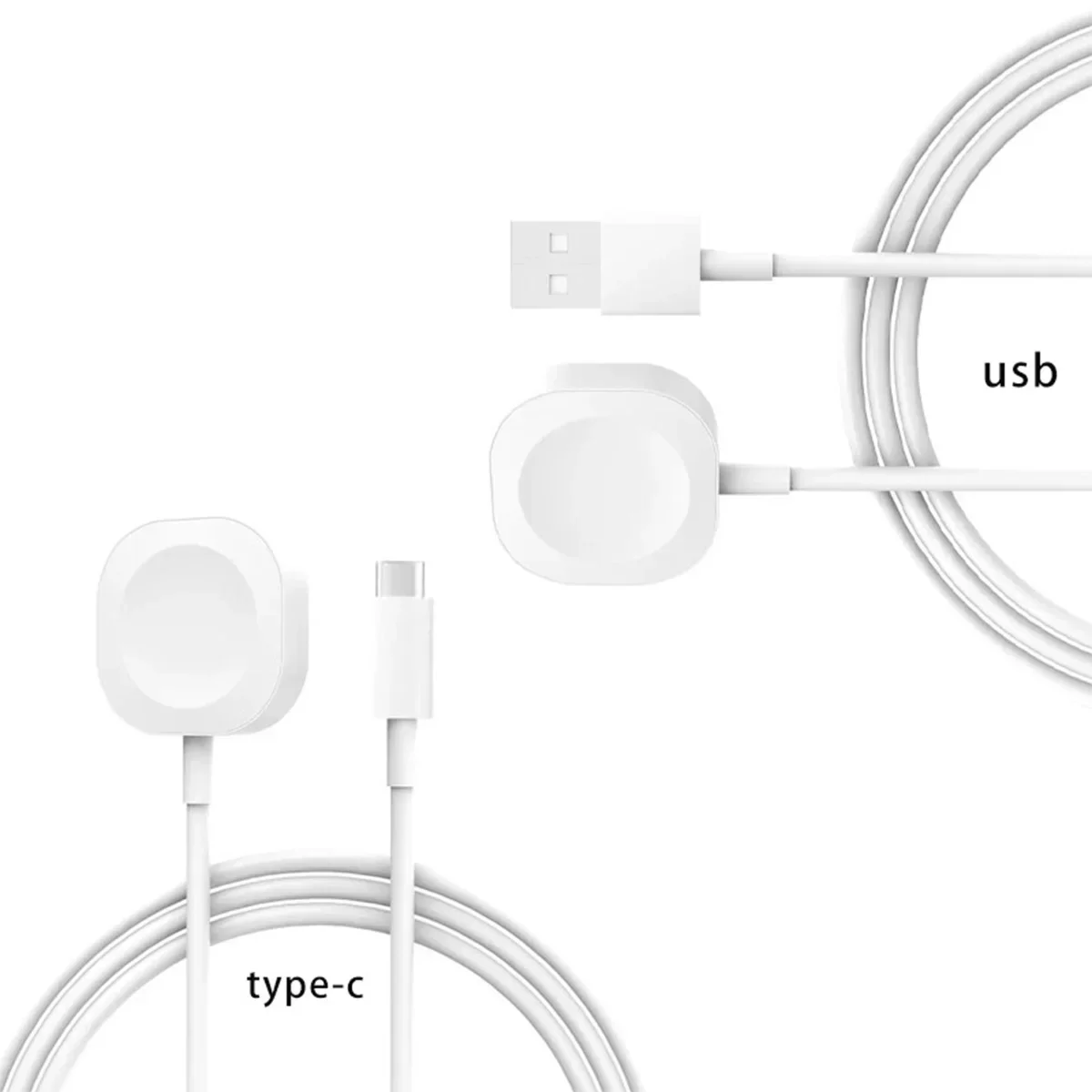 Magnetic Wireless USB A Fast Charger for Apple Watch Ultra Series 9 8 7 6 SE Type C Cable Charging for iWatch Series 5 3 2