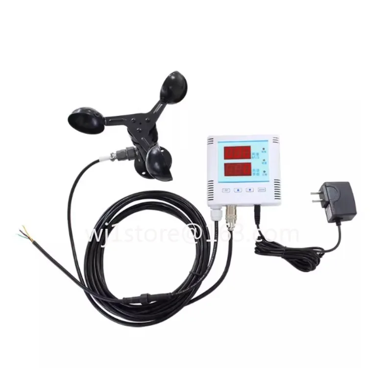 

485Anemometer Sensor Speed Measuring Instrument Three-Cup Type Wind Cup Anemometer Current Wind Tower Crane High Precision