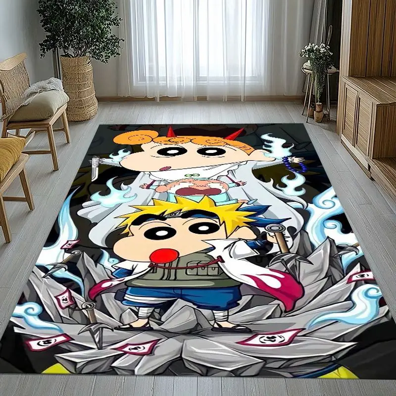 Funny C-Crayon Shin-chans Cartoon Soft Non-Slip Large Area Rug for Living Room,Bedroom Playroom Carpet Mat for Sofa,Home Decor