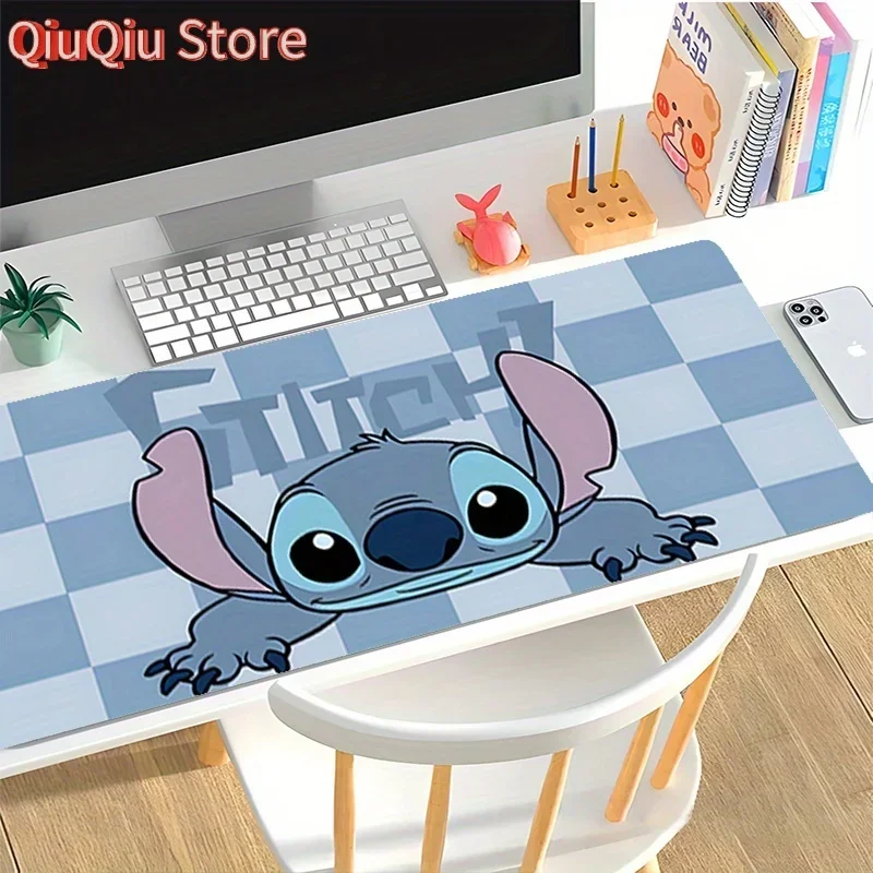 

Коврик для мыши Stitch 1 шт. — большой коврик для игрового и офисного стола с милым мультяшным дизайном, прочная поверхность для ноутбука/компьютера, идеально подходит для