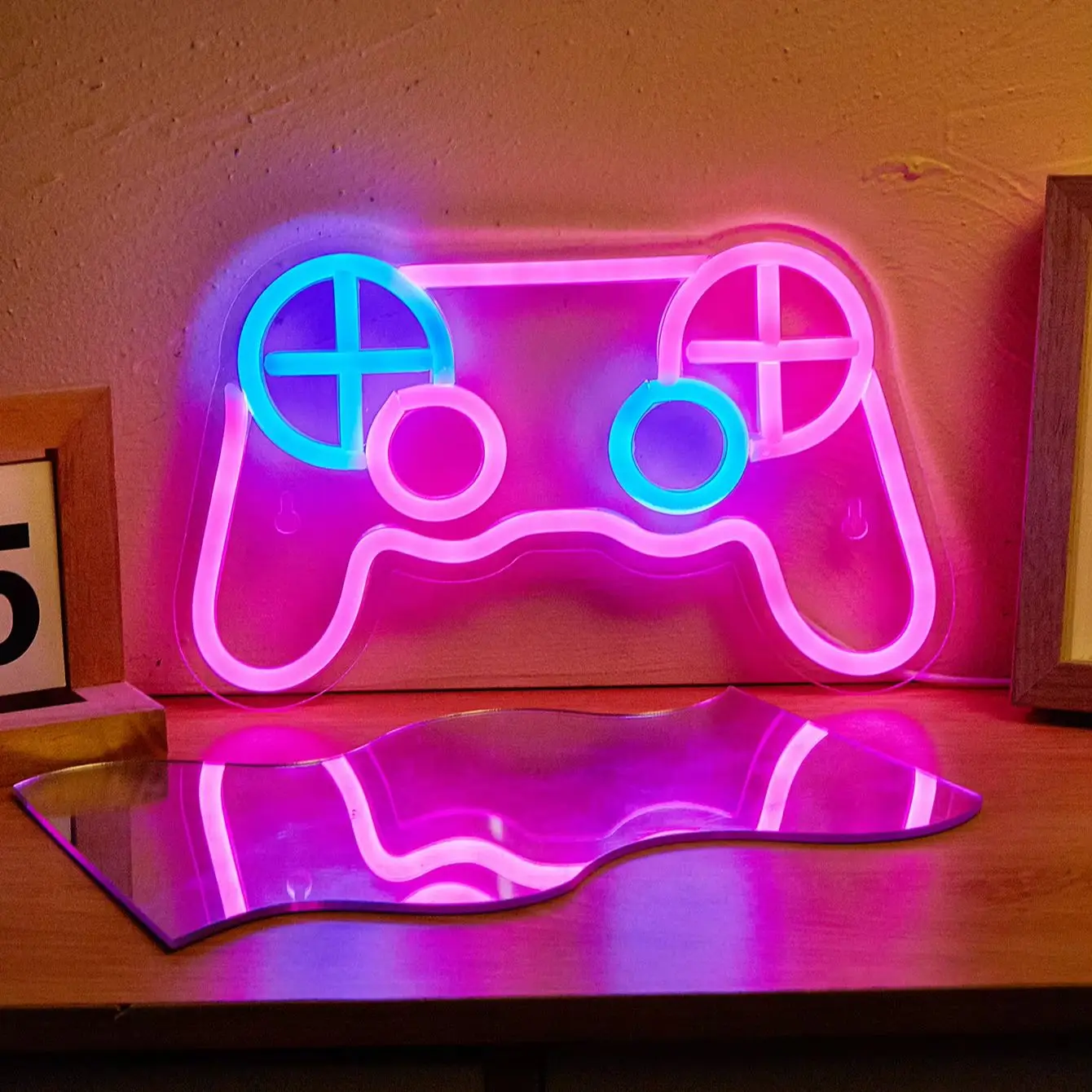 Chi-buy LED Neon Game controller USB Powered Neon Signs Decor Lamp Signs Birthday Gift Wall Art For Bedroom Room Bar Shop