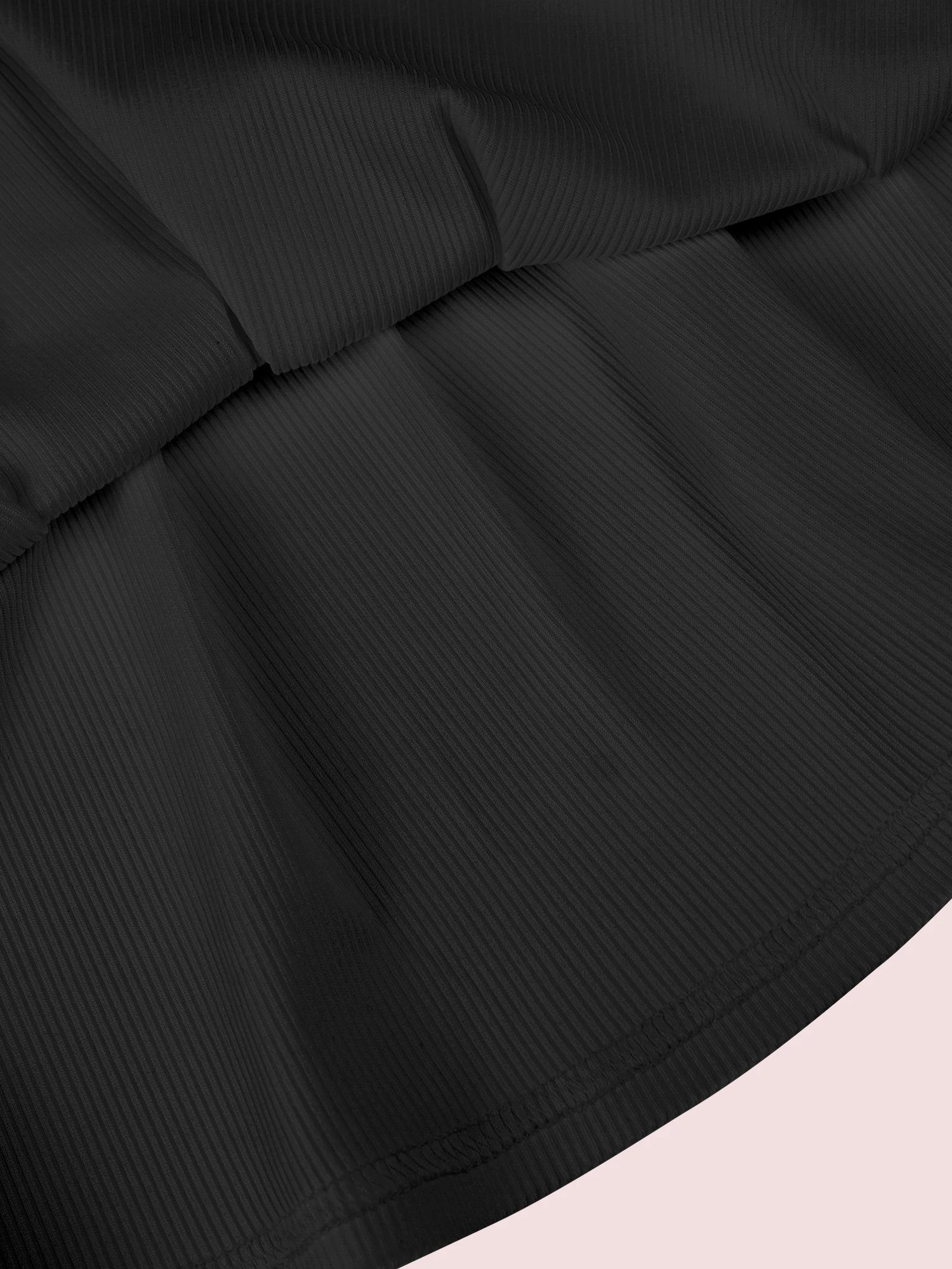 Eleganter, hochtaillierter, einfarbiger Strick-Minirock, dehnbar, lässig, vielseitig, für Arbeit, Pendeln und Alltag geeignet, kurzer Rock. – Detail 34