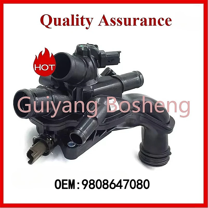 

9808647080 Cooling System Pump Coolant Thermostat Hose For Peugeot 207 308 1.6T Citroen C4 L C4(B7) DS3/4/5/6 Heating Thermostat