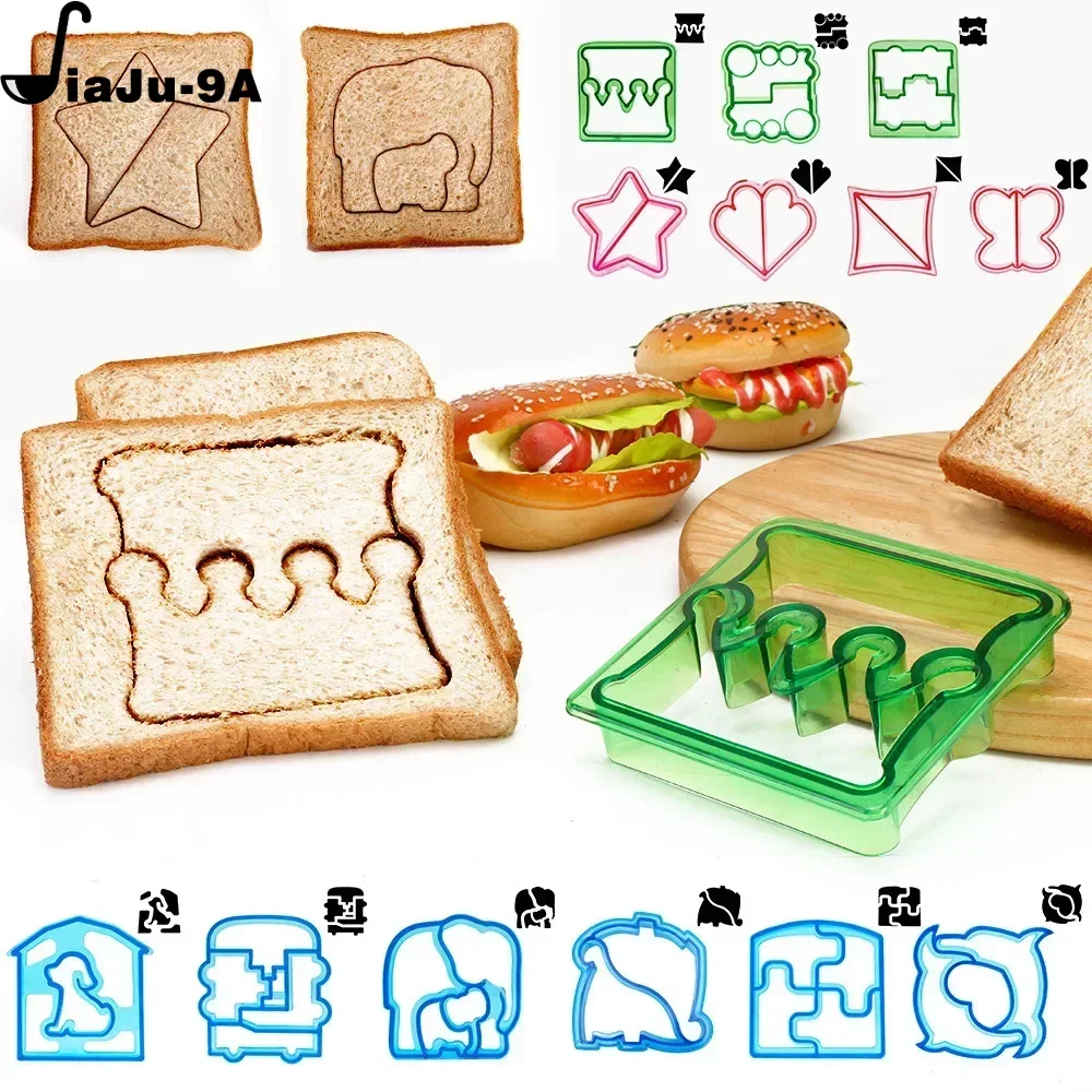 Sandwich Cutters  Mould Food Toast Bread Mold  Cute Baking Children Set Lunch Cutter Interesting Kitchen Accessories for Kids