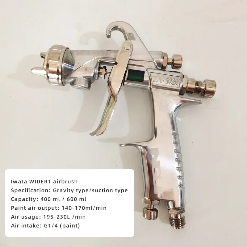 Anest Iwata Spray Gun WIDER1 Paint Furniture Car High Atomizing Pneumatic AUTO On The Pot Under The Pot 1.0 1.3 1.5 1.8 Caliber