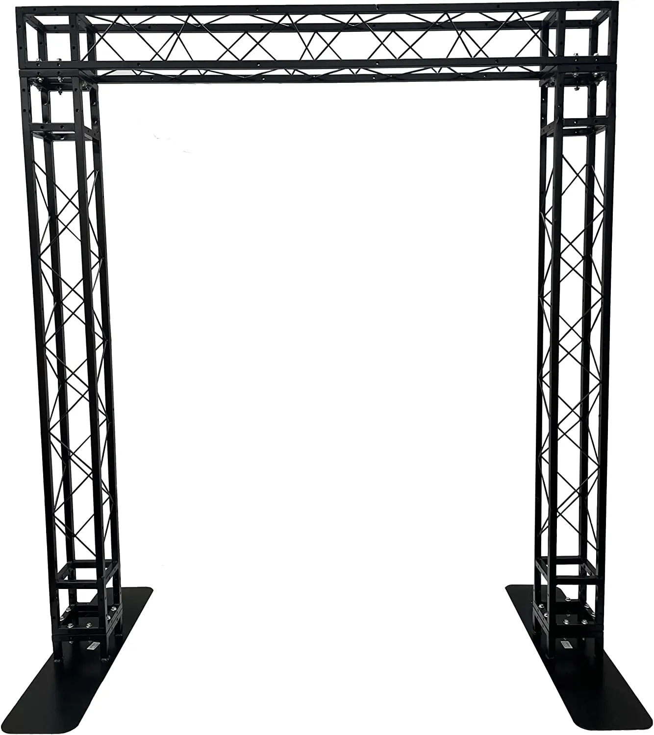 6.56ft عرض الحدث مربع قوس عدة الهدف آخر صندوق التلفزيون جبل DJ ضوء المتكلم حامل الإضاءة الأرض دعم نظام الجمالون