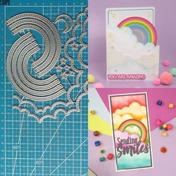 Lucky Goddess Metal Cutting Dies Rainbow & Clouds Diy Scrapbooking Photo Album Decorative Embossing Paper Card Crafts