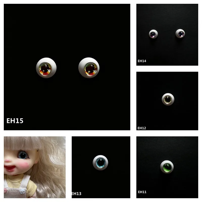 

Doll Glass Eyes 10mm Blue Eyeball Safety Animal Toy For BJD Doll DIY Doll Making Crafts Accessories 10mm 12mm 14mm 16mm