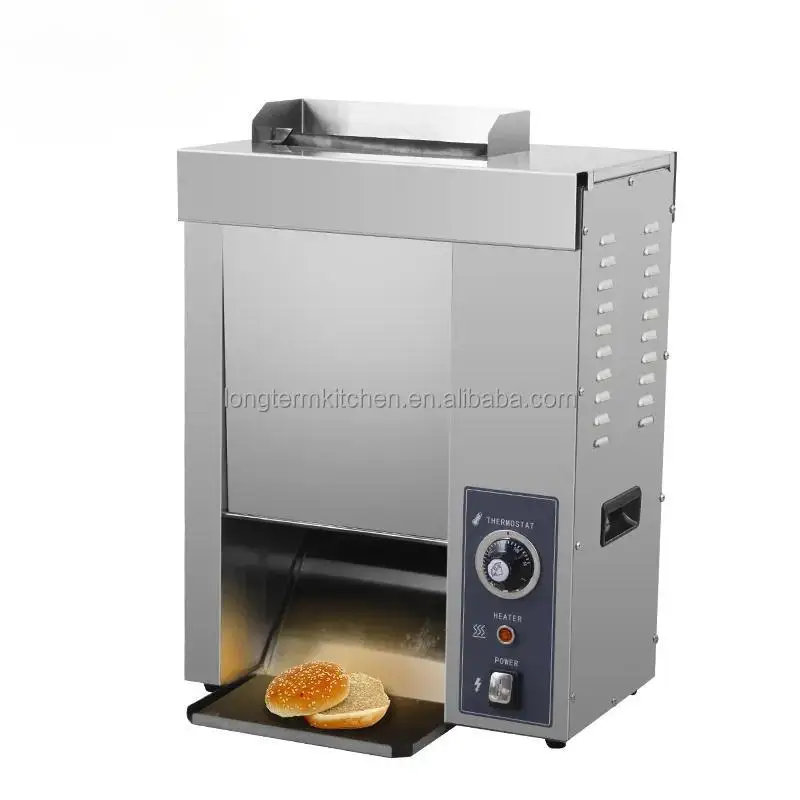 Vertical Contact Conveyor Hamburger Bread Baking Machine For Fast Food Store Breakfast Shop With Electric Control